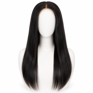 Baddies, perruque longue lisse en cheveux naturels