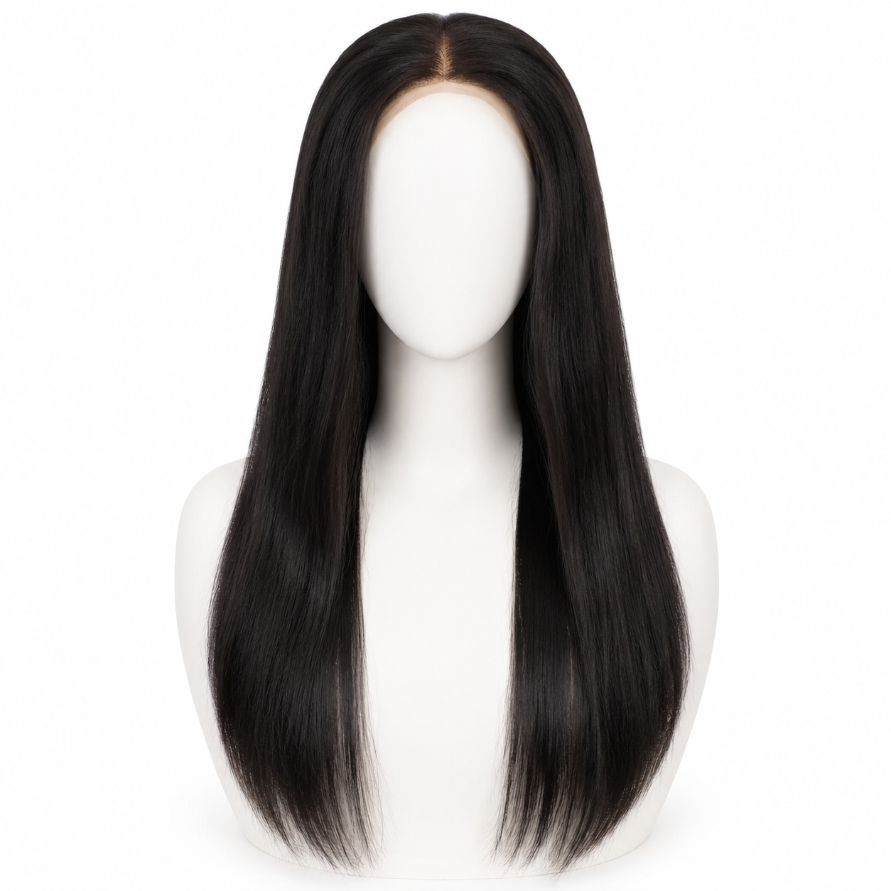 Baddies, perruque longue lisse en cheveux naturels